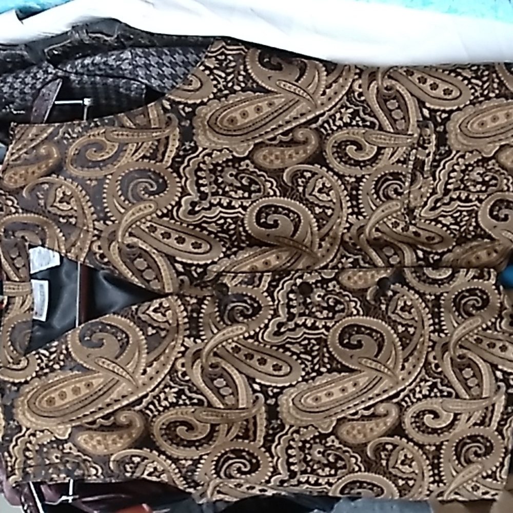Vintage Paisley Chico's Ladies Vest  SZ 1